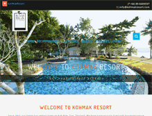 Tablet Screenshot of kohmakresort.com